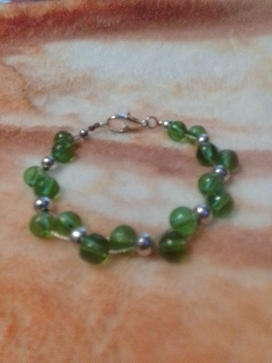 Green Glass Bracelet